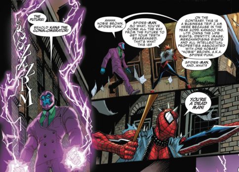 Edge of Spider-Geddon Spider-Punk Kang il Conquistatore