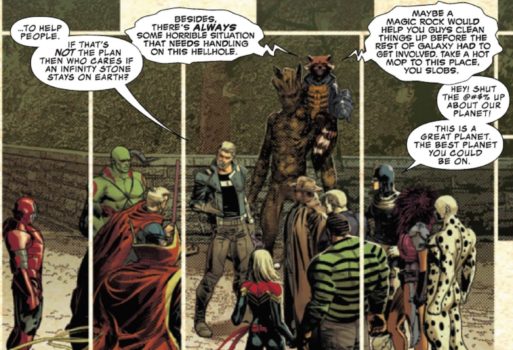 Infinity Wars #1 Bullseye Raccoon Groot