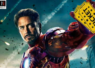 Iron Man con in mano due tickets per Avengers: Infinity War
